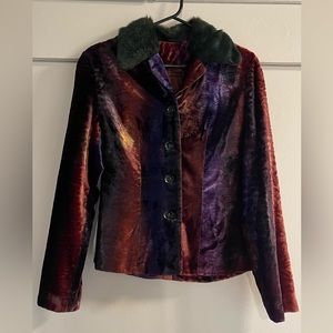 Vintage 80s velvet blazer